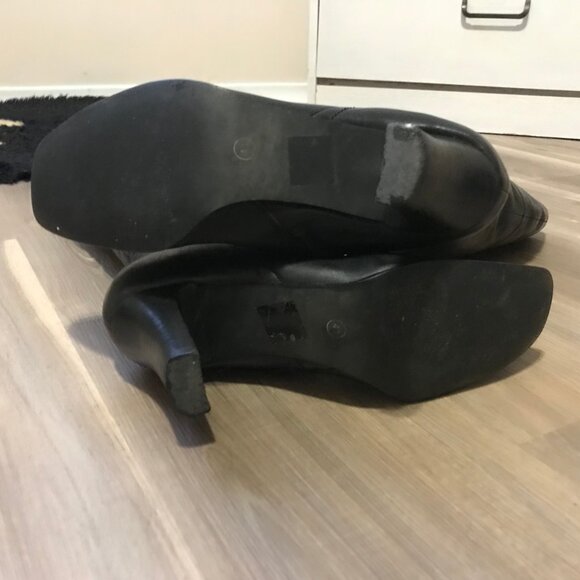 Roberto Vianni Ladies Black Leather Boots Size 41 - Picture 6 of 7